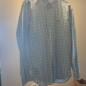 Classic Blue Plaid Men's Shirt